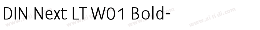 DIN Next LT W01 Bold字体转换